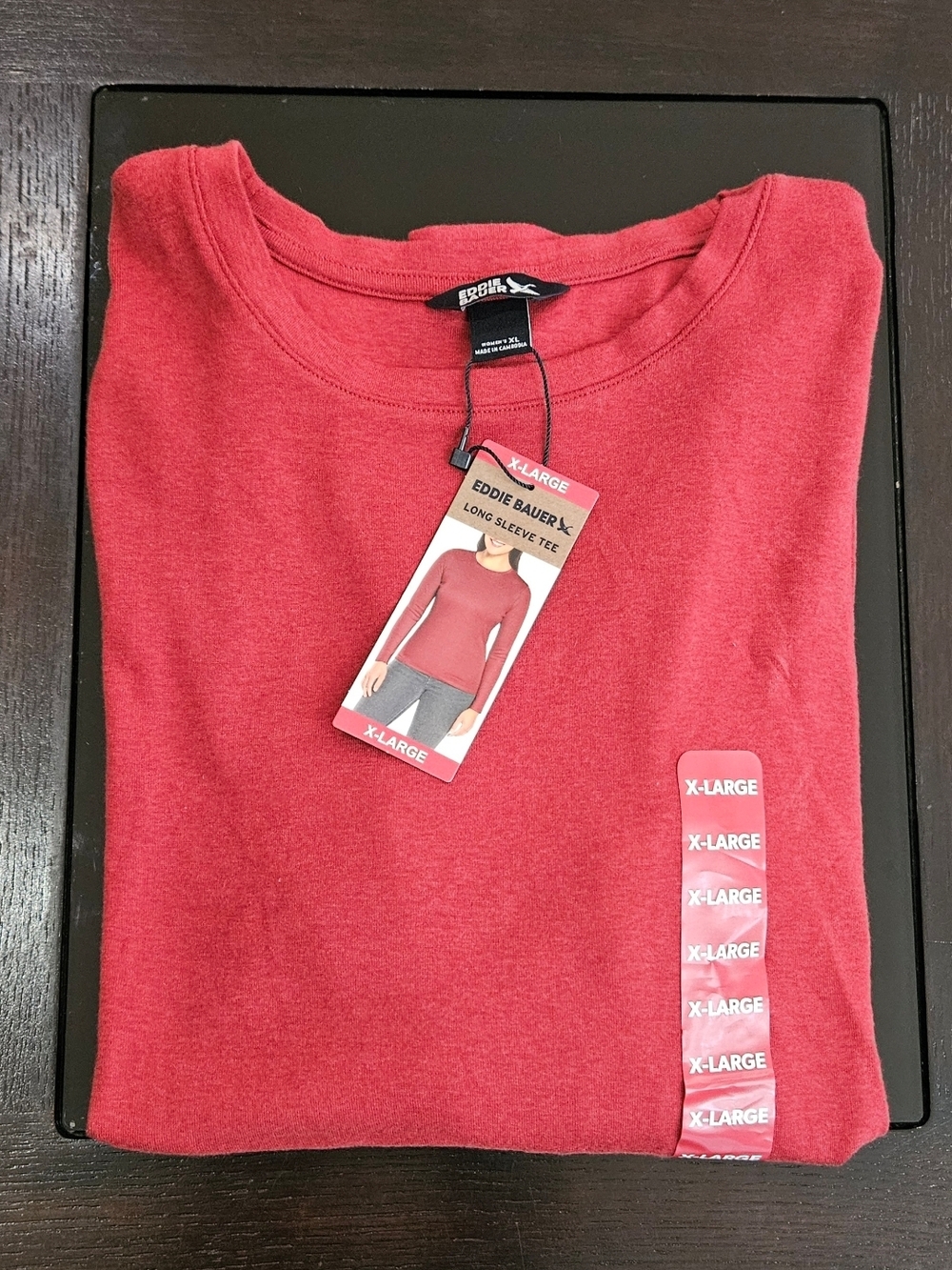 Eddie Bauer Long Sleeve Tee - Brick Red
